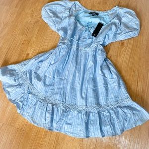 NWT Lulu’s light blue Babydoll Dress